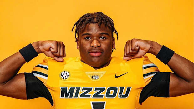 Recruit Ryan Wingo during his official visit to Missouri on June 23